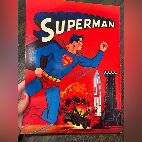 Other - Vintage Collector Superman Coloring Book “The Missile Base Mystery” 1965